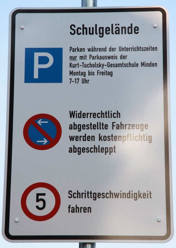 Regeln zur Parkplatznutzung